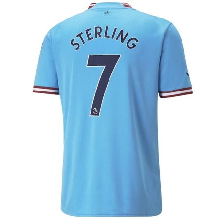 Camisolas de Futebol Manchester City Raheem Sterling 7 Principal 2022-23